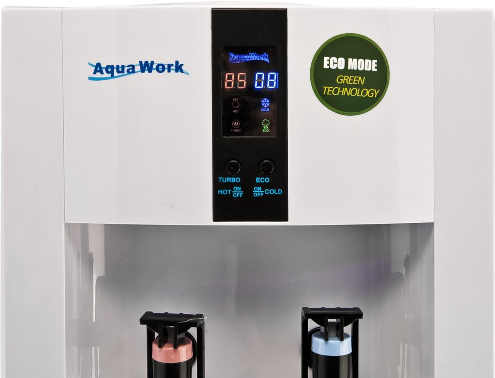 Кулер для воды Aqua Work 16-L/EN-ST белый с турбонагревом компрессорный