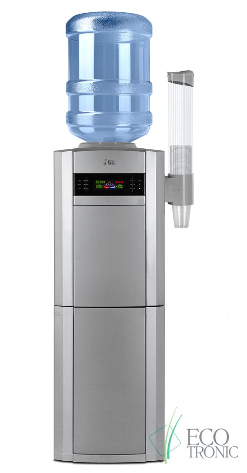 Кулер для воды Ecotronic G21-LSPM Silver со шкафчиком-озонатором