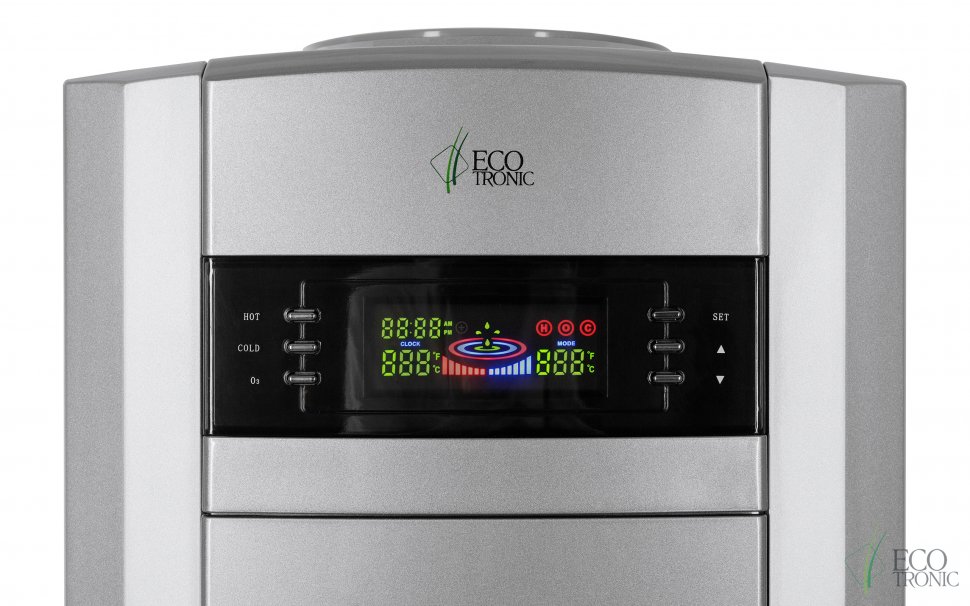Кулер для воды Ecotronic G21-LSPM Silver со шкафчиком-озонатором