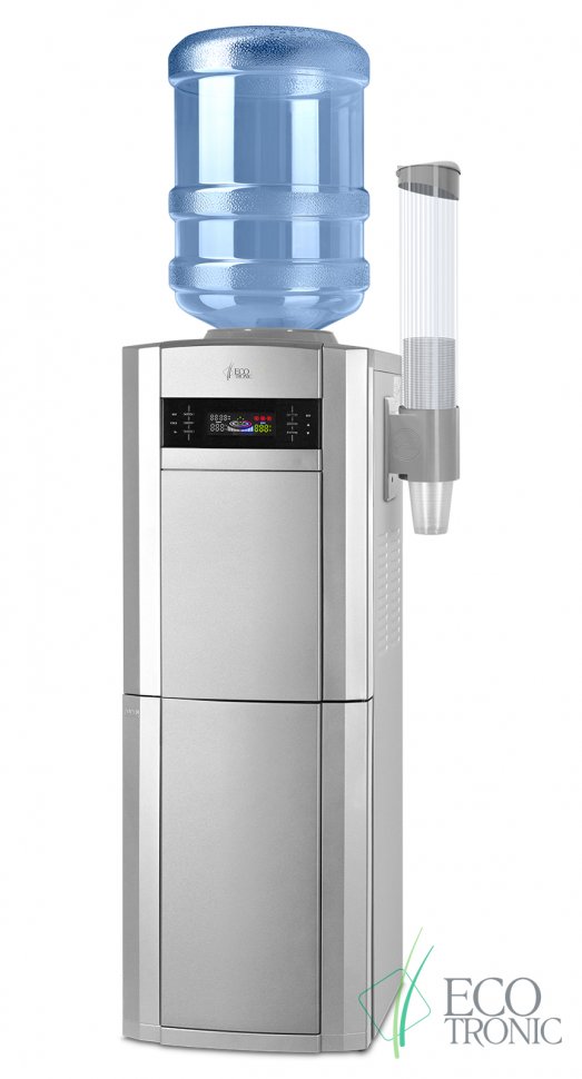 Кулер для воды Ecotronic G21-LSPM Silver со шкафчиком-озонатором