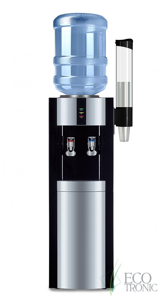 Кулер для воды Экочип V21-LF black+silver с холодильником