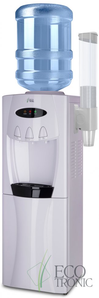 Кулер для воды Ecotronic G30-LCE White со шкафчиком электронный
