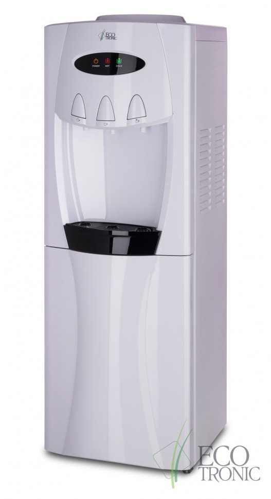 Кулер для воды Ecotronic G30-LCE White со шкафчиком электронный