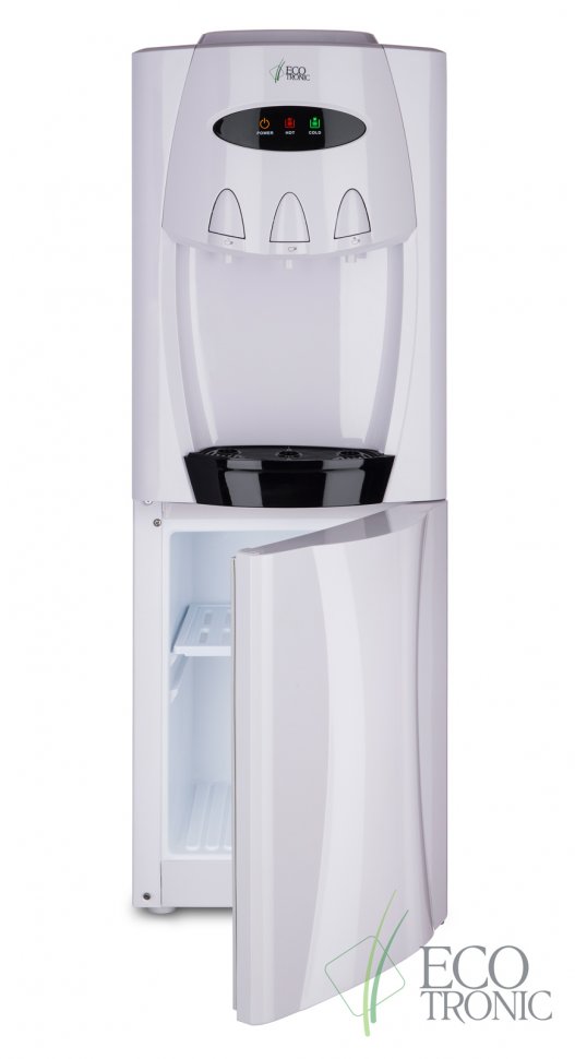 Кулер для воды Ecotronic G30-LCE White со шкафчиком электронный