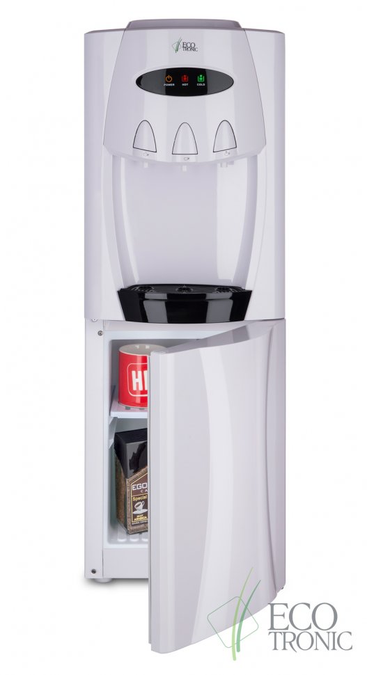 Кулер для воды Ecotronic G30-LCE White со шкафчиком электронный