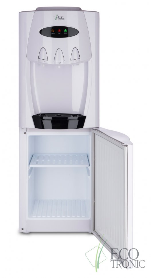 Кулер для воды Ecotronic G30-LCE White со шкафчиком электронный