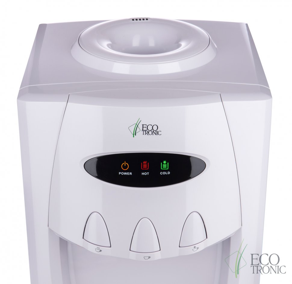 Кулер для воды Ecotronic G30-LCE White со шкафчиком электронный