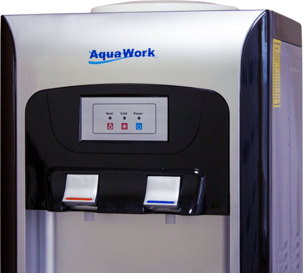 Кулер для воды Aqua Work V90 серебро со шкафчиком электронный