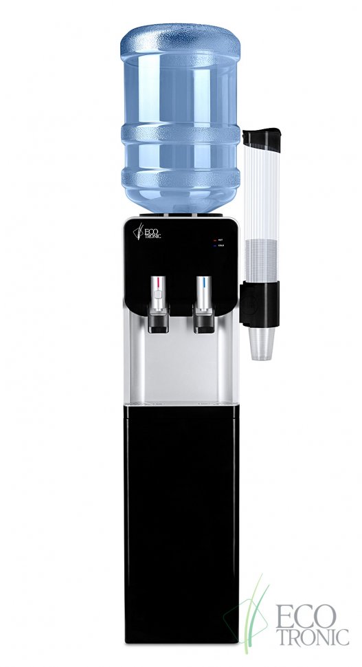 Кулер для воды Ecotronic M40-LF серебристо-черный компрессорный