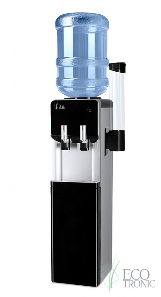 Кулер для воды Ecotronic M40-LF серебристо-черный компрессорный