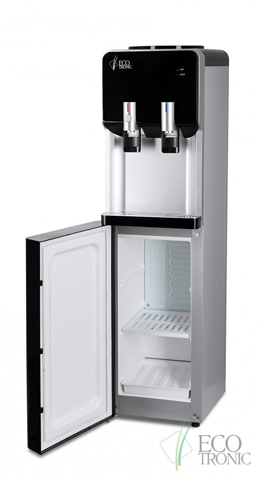 Кулер для воды Ecotronic M40-LF серебристо-черный компрессорный