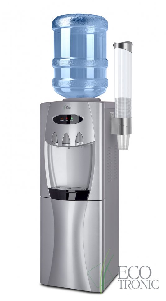 Кулер для воды Ecotronic G30-LCE Silver со шкафчиком электронный