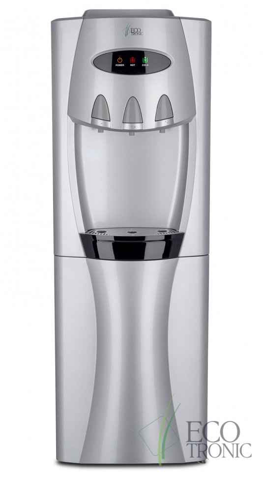 Кулер для воды Ecotronic G30-LCE Silver со шкафчиком электронный