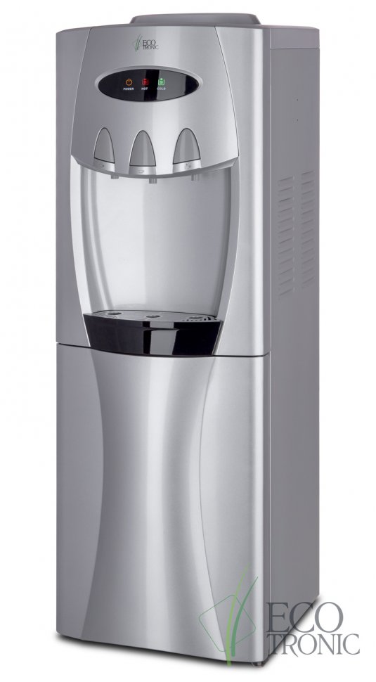 Кулер для воды Ecotronic G30-LCE Silver со шкафчиком электронный