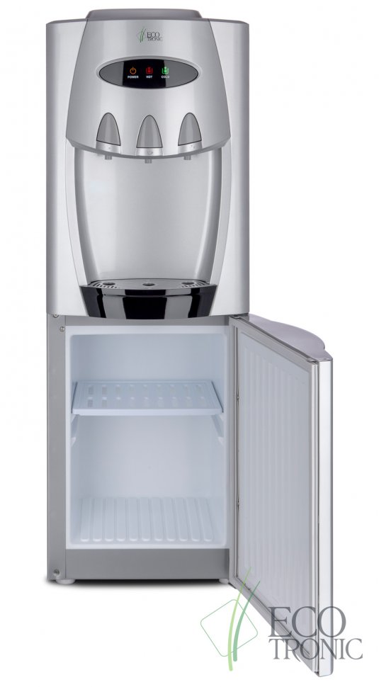 Кулер для воды Ecotronic G30-LCE Silver со шкафчиком электронный