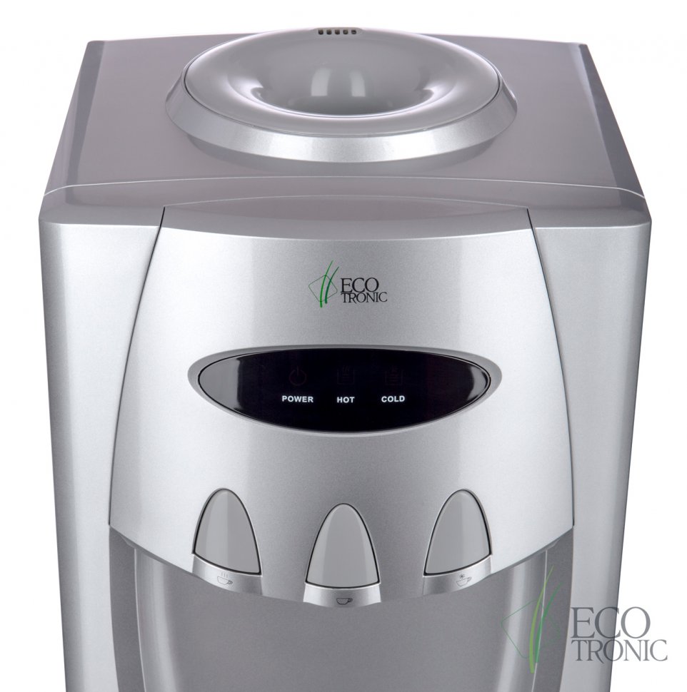 Кулер для воды Ecotronic G30-LCE Silver со шкафчиком электронный
