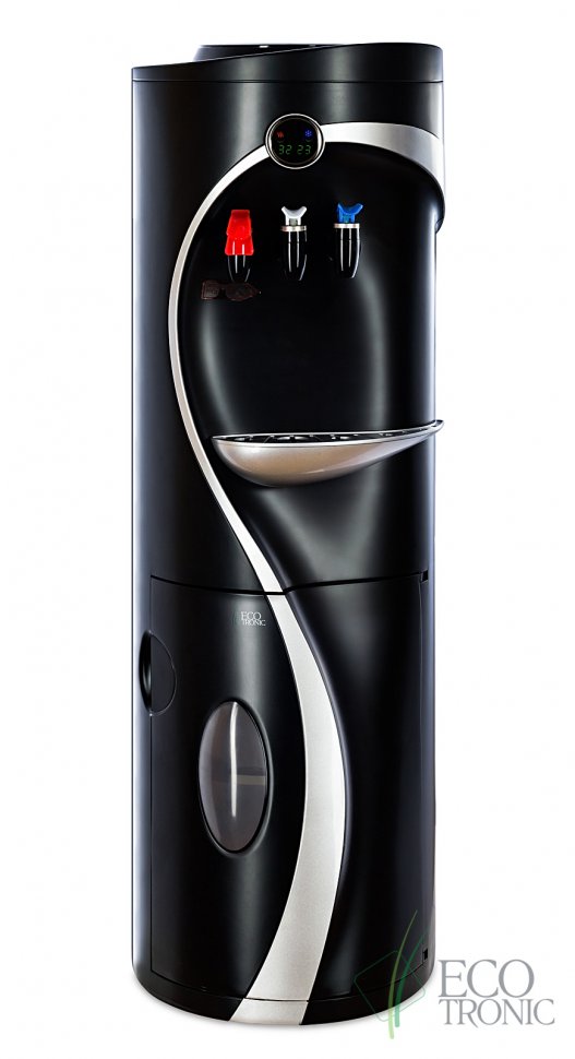 Кулер для воды Ecotronic G4-LM черный со шкафчиком компрессорный