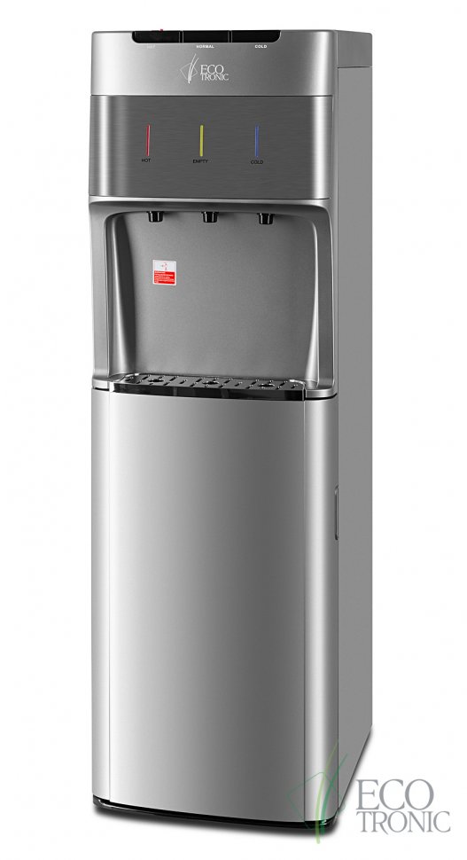 Кулер для воды Ecotronic M30-LXE silver+SS с нижней загрузкой электронный