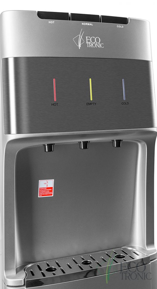 Кулер для воды Ecotronic M30-LXE silver+SS с нижней загрузкой электронный