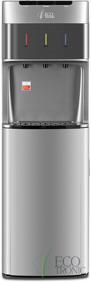 Кулер для воды Ecotronic M30-LXE silver+SS с нижней загрузкой электронный