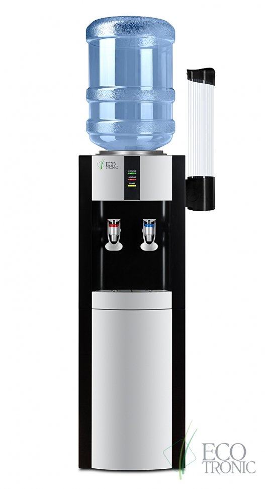 Кулер для воды Ecotronic H1-LE V.2 серебристо-черный электронный