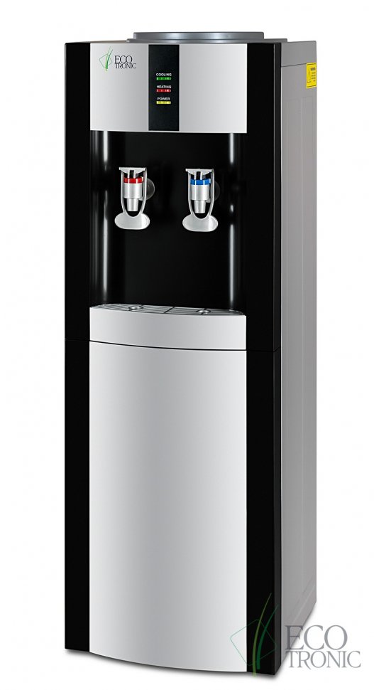 Кулер для воды Ecotronic H1-LE V.2 серебристо-черный электронный