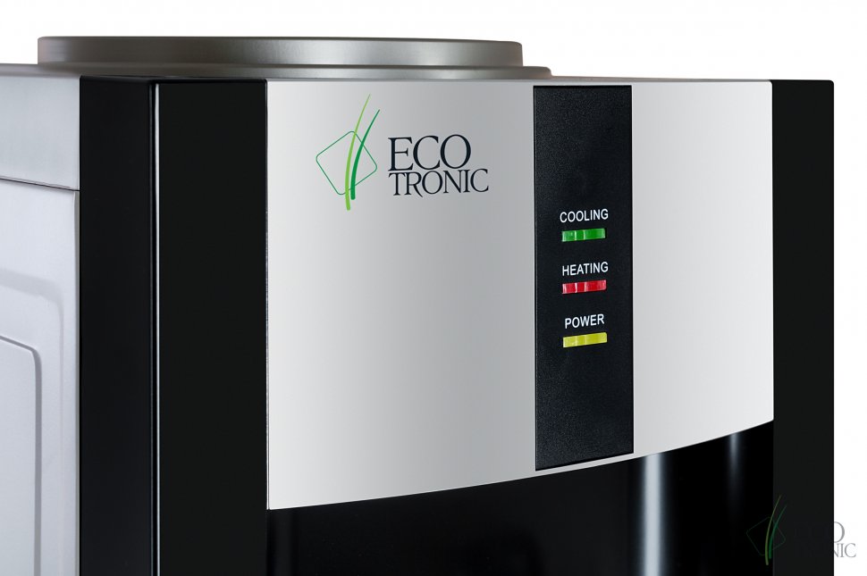 Кулер для воды Ecotronic H1-LE V.2 серебристо-черный электронный
