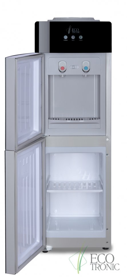 Кулер для воды Ecotronic M21-LCE Black со шкафчиком электронный