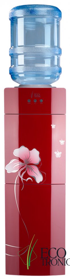 Кулер для воды Ecotronic M21-LCE Red со шкафчиком электронный