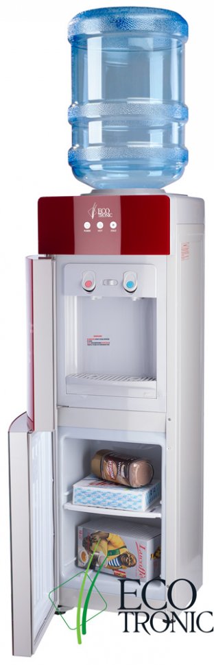 Кулер для воды Ecotronic M21-LCE Red со шкафчиком электронный