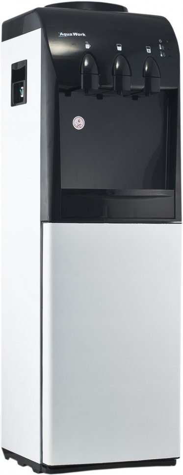 Кулер для воды Карбон белый с холодильником компрессорный