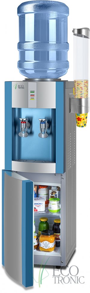 Кулер для воды Ecotronic H1-LF синий с холодильником компрессорный