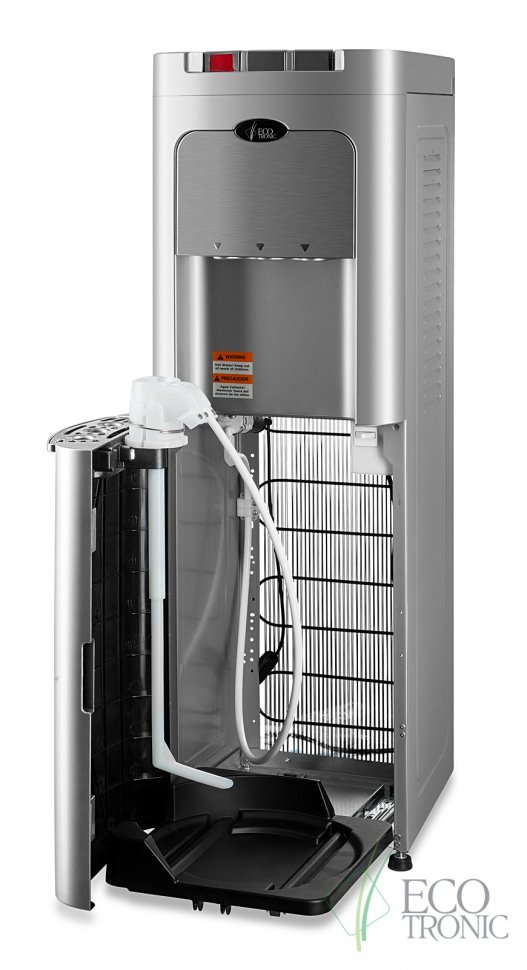 Кулер для воды Ecotronic C8-LX Слайдер серебристый с нижней загрузкой компрессорный