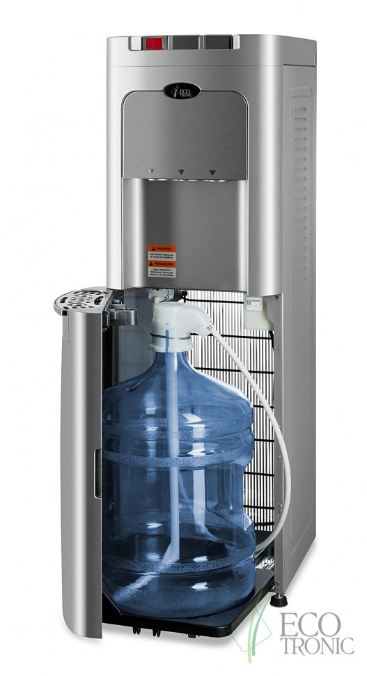 Кулер для воды Ecotronic C8-LX Слайдер серебристый с нижней загрузкой компрессорный